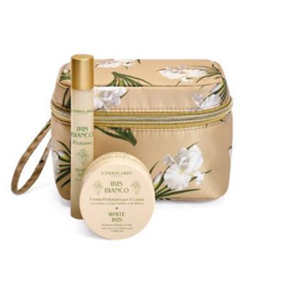 L' Erbolario Iris Bianco Mini Beauty Case Travel Petal Αρωμα 15ml & Κρέμα Σώματος